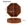 Axyaa Woven Rattan Storage Tray - 10 Styles Square Basket for Snacks, Bread & Food