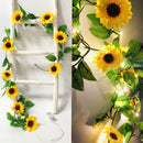 Axyaa LED Artificial Sunflower with Hanging Vine for Indoor Decor