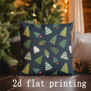Christmas Tree & Gift Pattern Pillow Covers by Axyaa - Perfect for Sofa, Bedroom, Car