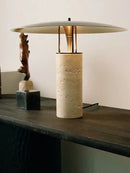 Axyaa Stone Marble Table Lamp, Minimalist Nordic Design for Living Room, Bedroom, Office