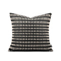 Axyaa Hand-Woven Leather Pillow & Cushion Set in Orange Coffee Color
