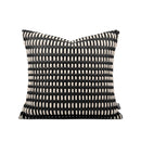 Axyaa Hand-Woven Leather Pillow & Cushion Set in Orange Coffee Color