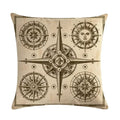 Axyaa Nautical Series Pillowcase for Home Sofa Living Room Decor