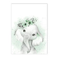 Axyaa Animal Lion Koala Green Wall Poster Nursery Art Prints Canvas Painting