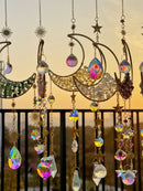 Axyaa Prism Sun Catcher Wind Chimes Moon Rainbow Maker Garden Home Decor Gift