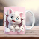 Axyaa Cat Lover Office Coffee Mug Tea Cup 11oz Ceramic Gift Sister Birthday