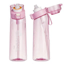 Axyaa 650ml Flavored Water Bottle: Sports Alr Up Drinking Cup with Fruit Fragrance Pods
