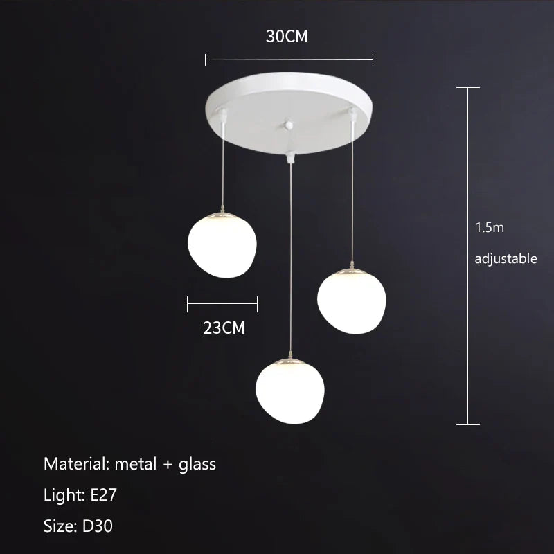 Axyaa Cobblestone Ceiling Chandelier Hanging Light Fixture for Villa Hotel Loft Stair Lighting