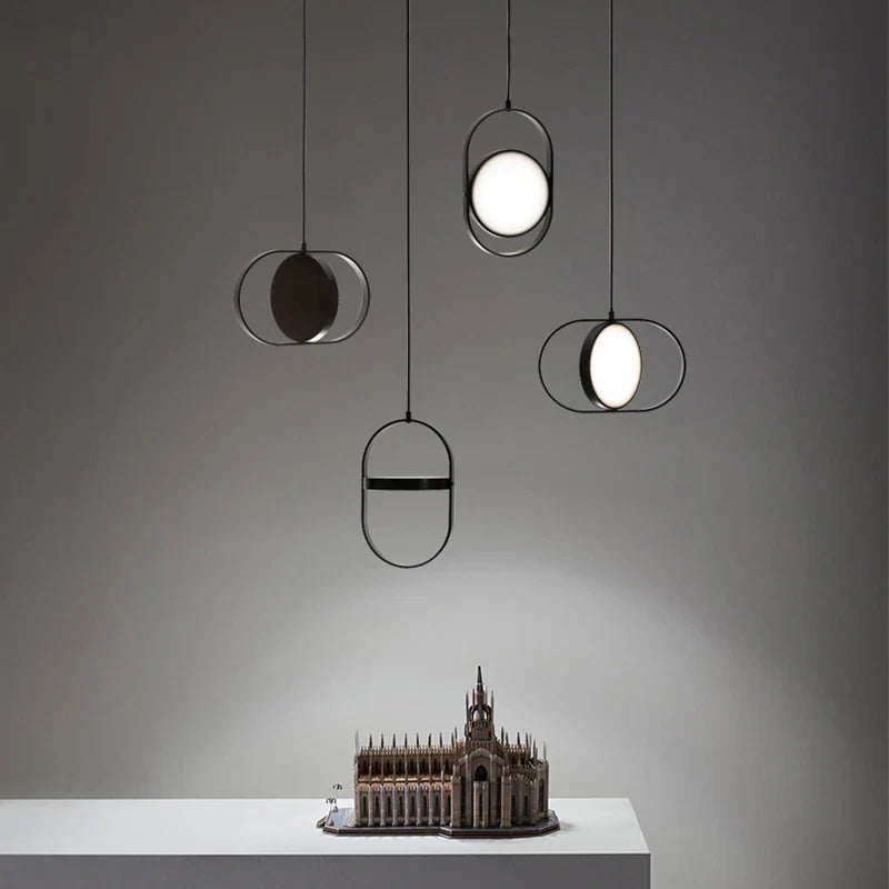 Axyaa Rotatable LED Pendant Light for Nordic Modern Decor in Bedroom and Living Room