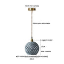 Axyaa Ceramic LED Pendant Light - Modern Indoor Hanging Lamp for Home Decor