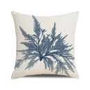 Axyaa Coral Marine Life Watercolor Cushion Cover Ocean Fish Linen Pillowcase
