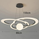 Axyaa Modern LED Pendant Chandeliers for Living Room and Dining Room Lighting