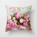 Axyaa Floral Wedding Cushion Cover - Soft Home Decor Pillow Case