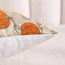 Axyaa Gilded Pumpkin Halloween Pillowcase Set - Orange Festival Decor - Soft Throw Cushion Cover