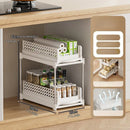 Axyaa Wheeled Storage Rack, Tiered Organizer, Space-Saving Shelf for Home & Kitchen