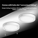 Axyaa Ultra-thin LED Round Ceiling Light, CCT Button Dimming, 3 Colors for Kitchen, Bedroom & Bathroom