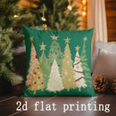 Axyaa Christmas Rectangular Pillow Covers for Sofa, Bedroom, Car - Festive Home Decor