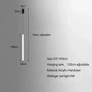 Axyaa Modern Luxury Stair LED Chandelier Pendant Light Minimalism Acrylic Droplight
