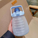 Axyaa 1.3L Straw Water Bottle for Outdoor Travel Sport Fitness - Cute Student Drinkware