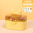 Axyaa Kids Hair Accessories Organizer Box with Two Layers and Lid
