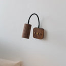Axyaa Walnut Wood LED Wall Lamps Interior Bedroom Lighting