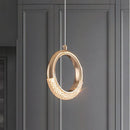 Axyaa LED Moon Acrylic Pendant Light with High Translucent Shade