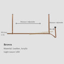 Axyaa Modern Leather Belt Chandelier Pendant Light for Home and Bar Decor
