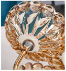 Axyaa Crystal Glass Rotating Fruit Plate: Multi-layered Snack & Candy Tray