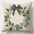 Axyaa Flower Bow Print Pillowcase for Living Room Sofa Chair Decoration