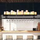 Axyaa Glass Candle Chandeliers for Home Decor and Kitchen Lighting