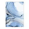 Marble Blue Gold Wall Art Canvas Painting Modern Posters Prints Axyaa