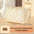 Axyaa Quilt Clothes Storage Box: Foldable, Dust Proof, Non-Woven Organizer