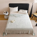 Axyaa Bamboo Fiber Jacquard Double-layer Gauze Cold Blanket Towel Quilt
