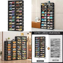 Axyaa 10-Tier Foldable Shoe Rack Organizer, Large Collapsible Storage Cabinet