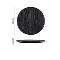 Axyaa Irregular Texture Ceramic Flat Plate for Restaurant and Molecular Cuisine