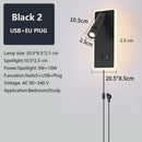 Axyaa LED Wall Light Switch Rotatable Spotlight - Modern Multi-functional Design