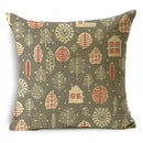 Axyaa Christmas Plant Series Pillow Covers - Festive Home Décor