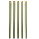 Axyaa Japanese Sushi Chopsticks Set Reusable Alloy Korean Tableware Pair.