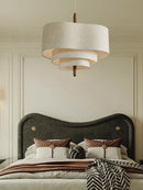 Axyaa Fabric Chandelier: Retro Medieval Style Pendant Light for Living Room, Bedroom, Restaurant & Hotel