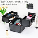 Axyaa Makeup Train Case Jewelry Box Organizer, Large Capacity Handle Included