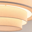 Axyaa Minimalist Japanese Style Fabric Pendant Light for Bedroom and Living Room