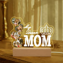 Axyaa Custom Acrylic Photo Night Light - Personalized LED Dimmable Nightlight for Mom