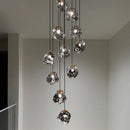 Axyaa Modern Stair Chandelier Pendant Light for Indoor Living Room Lighting