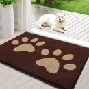 Axyaa Quick Dry Chenille Mud Mat - Absorbent Non-Slip Dog Door Mat