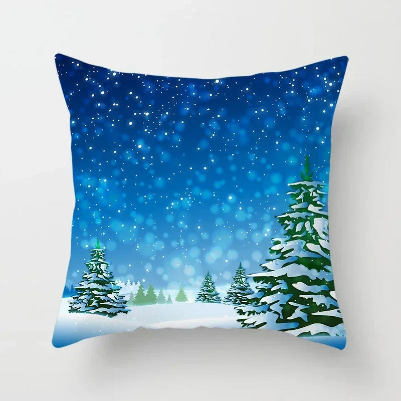 Axyaa Christmas Tree Throw Pillow Cover - Festive Home Decor