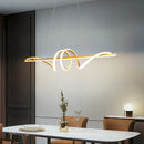 Axyaa Modern Minimalist Rotate LED Pendant Light Dimmable Chandelier for Home Decor