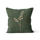 Axyaa Nordic Style Green Linen Pillowcase 45x45cm Modern Decorative Cushion Cover
