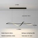 Axyaa Modern Minimalist Curve LED Pendant Light for Dining Room, Bar, Kitchen - Home Decor Fixture