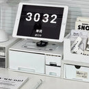 Axyaa Desktop Organizer Storage Box with Multi-grid Drawers for Small Items and Stationery