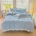 Axyaa Winter Princess Fleece Four-piece Bedding Set
